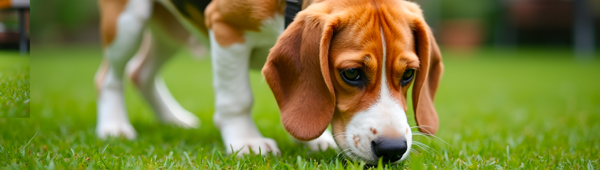 Il cane annusa con due nasi